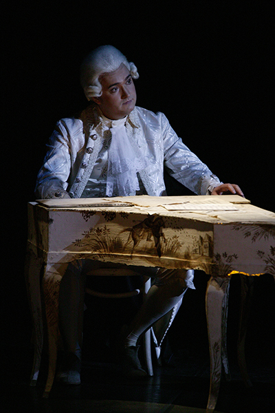 As Mozart in Mozart and Salieri. Photo by Damir Yusupov.