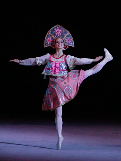 As Russian Doll in Nutcracker.Photo by Damir Yusupov.