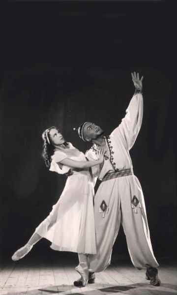 As Maria in The Fountain of Bakhchisarai.Khan Girei Esfandiyar Kashani.Photo from the Bolshoi Theatre museum.