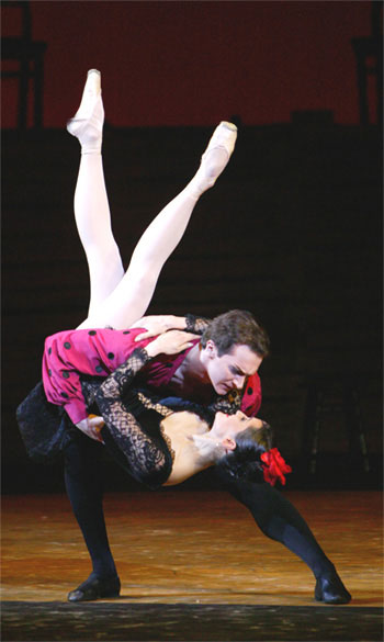 In the title part inCarmen Suite..Yuri Klevtsov as Jose.Photo by Damir Yusupov.