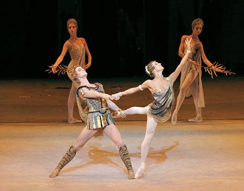 As Aegina in Spartacus. Alexander Volchkov as Crassus. Photo by Marc Haegeman.