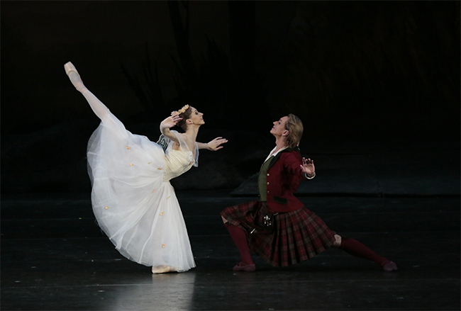 In the title part in Sylphide. Dmitry Gudanov as James. Photo by Damir Yusupov.