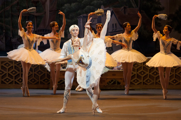 As Medora in Le Corsaire. Partnered by Denis Rodkin. Photo by Elena Fetisova.