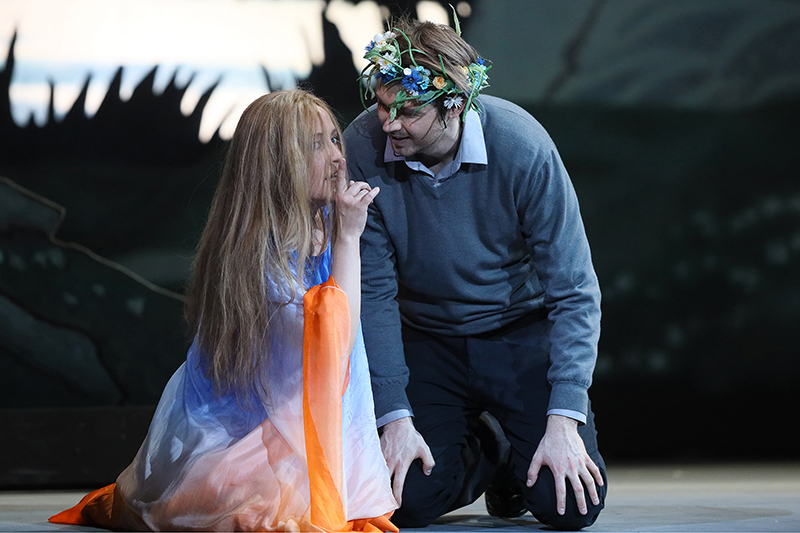 Nadezhda Pavlova as Volkhova. Ivan Gyngazov as Sadko. <br/> Photo by Damir Yusupov.