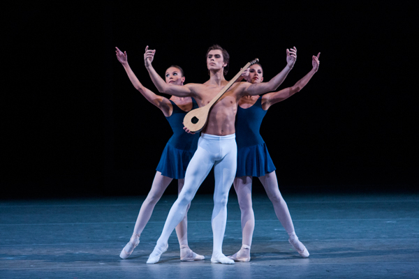 Artem Ovcharenko as Apollo.<br/>Maria Prorvich, Svetlana Pavlova as Two Nymphs.<br/>Photo by Elena Fetisova.