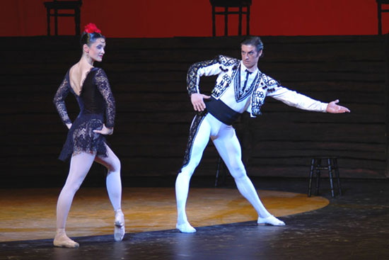 In the title part inCarmen Suite.Timofei Lavrenyuk as Torero.Photo by Andrei Melanyin.