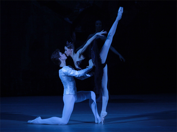 As Odile in Swan Lake. Artem Ovcharenko as Prince Siegfried.Photo by Damir Yusupov.