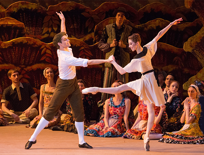 As Ballerina in The Bright Stream. Igor Tsvirko as Ballet Dancer. Photo by Mikhail Logvinov.