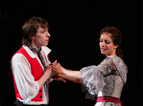 As Adeline in The Flames of Paris.Denis Savin as Jerome.Photo by Damir Yusupov.